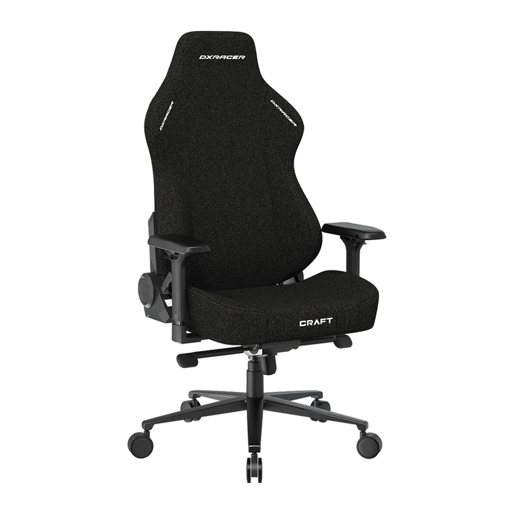 صندلی گیمینگ دیایکسریسر مدل CRAFT SERIES 2026 XL BLACK FABRIC — نمای مورب