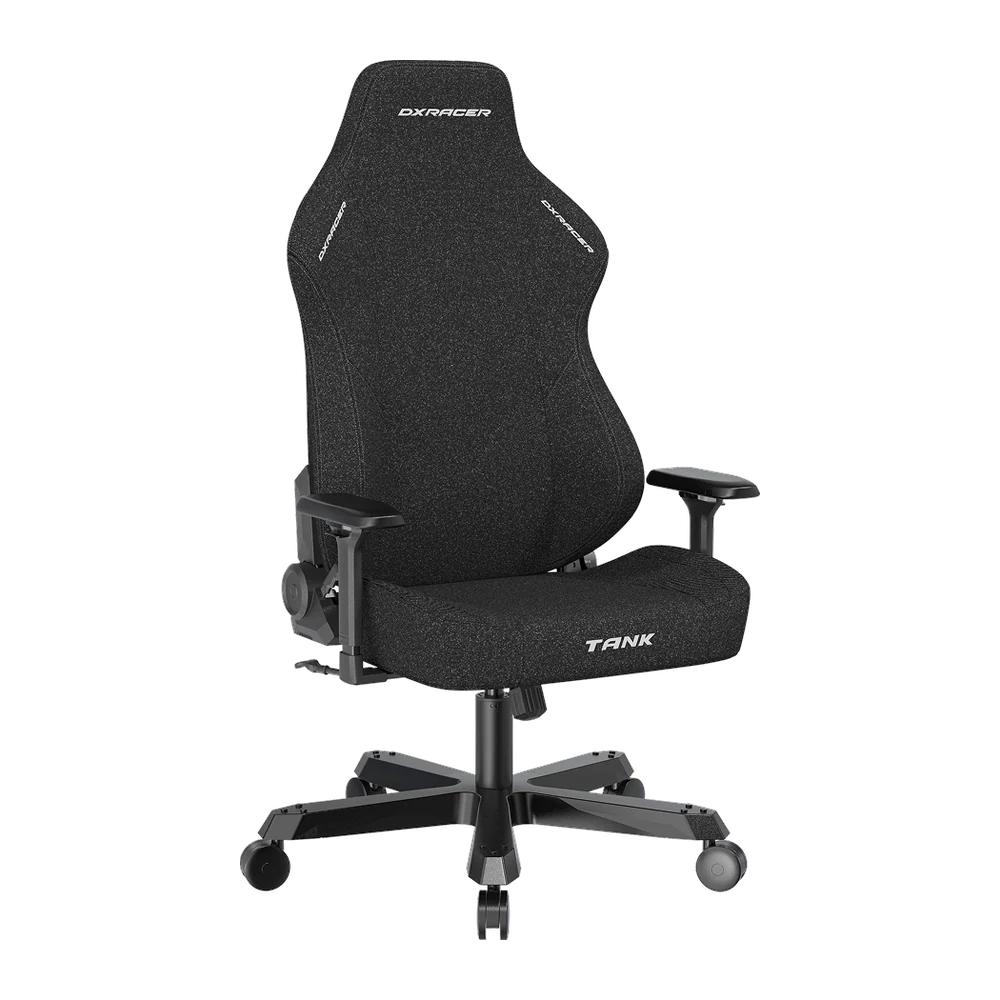 صندلی گیمینگ دیایکسریسر مدل TANK SERIES 2025 XXL FABRIC BLACK — نمای مورب