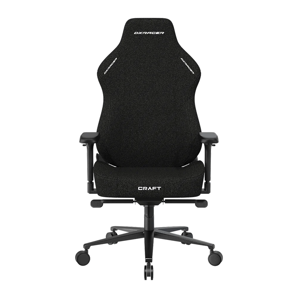 صندلی گیمینگ دیایکسریسر مدل CRAFT SERIES 2026 XL BLACK FABRIC — نمای روبرو