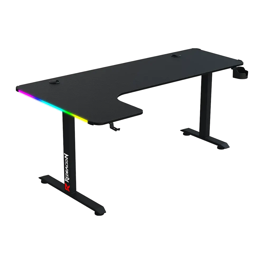 میز گیمینگ ردراگون مدل GD3200-XL BLACK — نمای مورب
